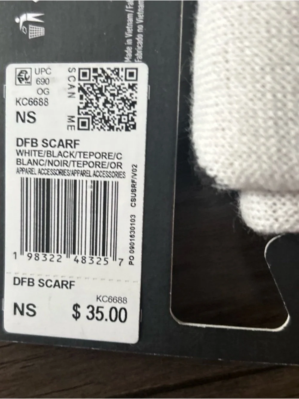 adidas Germany National Team 2026  Football Scarf- KC6688 -World cup 26